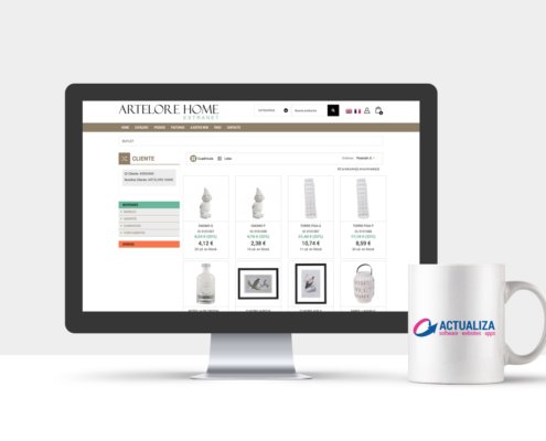 Extranet de clientes para Artelore Home