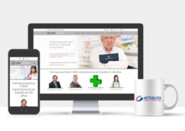 Página web corporativa integrada con ERP y CRM para Farmaconsulting