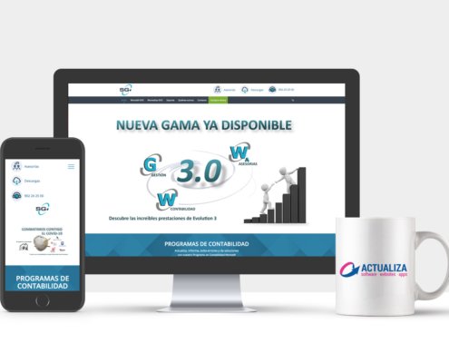 Diseño Web y desarrollo de página web - SG EVO