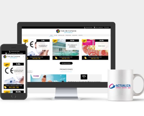 Diseño de Página Web Corporativa - Club de Compras San Prudencio